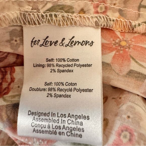 NEW For Love & Lemons Theodora Mushroom Floral Midi Dress size 1X - Picture 16 of 16